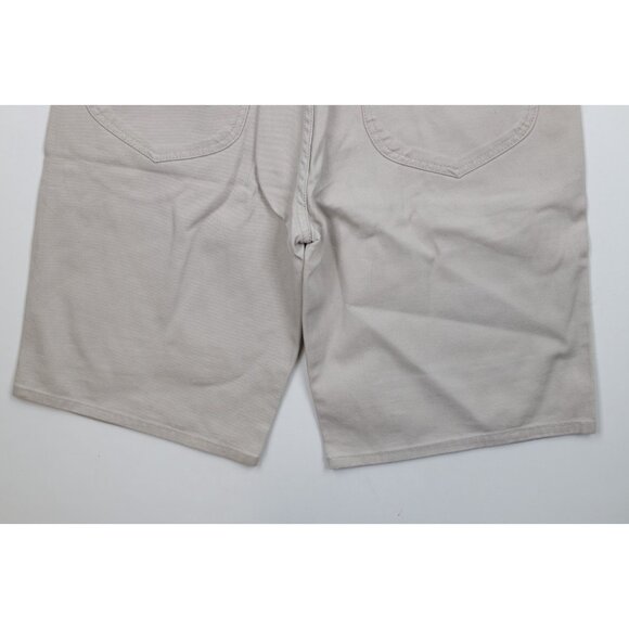 Deadstock Vtg 90s Marithe Francois Girbaud Mens 33 Baggy Denim Jean Shorts Gray - Picture 11 of 11